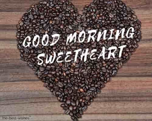 Good Morning Sweetheart with Heart Image
