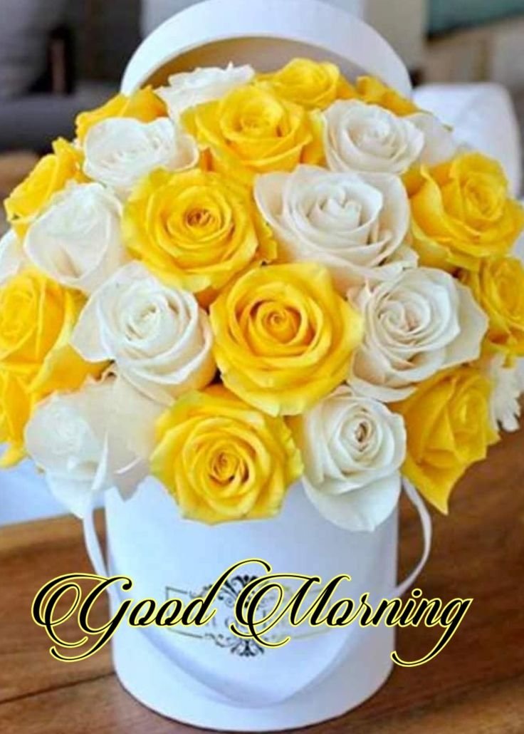 Good morning flowers image